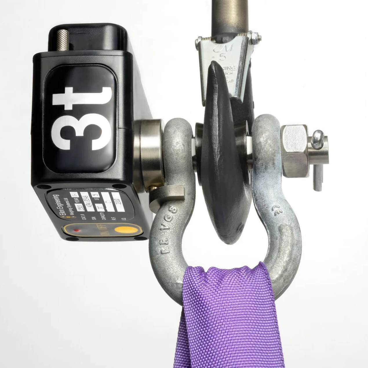 Wireless shackle technology in a 3-ton RSM shackle pin load cell Wireless shackle technology in a 3-ton RSM shackle pin load cell